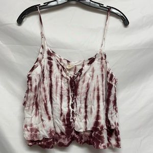 Surf Gypsy Tie Dye Cropped Tank Top Size L
